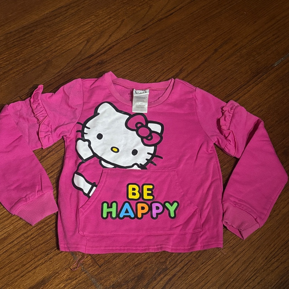 Hello Kitty Fuchsia Long Sleeve Tee